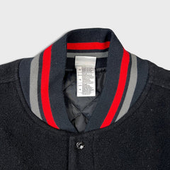 Vintage 2004 Disney The Incredibles Jacket Mens XL Black Movie Promo Varsity Bomber