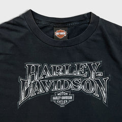 Vintage 2008 Harley Davidson T Shirt Mens XL Black Motor Sport Biker Tee