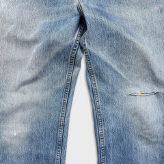 Levi's 512 Jeans Mens 32x30 Slim Fit Taper Leg Light Wash Distressed Faded Denim Pants