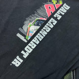 Vintage Y2K Dale Earnhardt Jr Shirt Mens XL Black Faded NASCAR Racing Long Sleeve Tee
