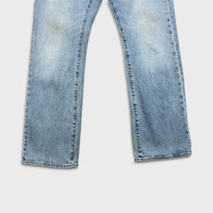 Levi's 517 Bootcut Jeans Mens 31x30 Blue Light Wash Faded Stretch Denim Pants