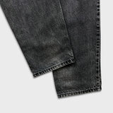 Vintage 90s Levi's 550 Jeans Mens 36x34 Black Relaxed Fit Tapered Leg Fade Denim Pants