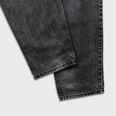Vintage 90s Levi's 550 Jeans Mens 36x34 Black Relaxed Fit Tapered Leg Fade Denim Pants