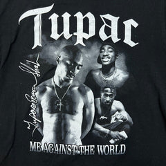 Tupac Shakur T Shirt Mens Large Black Me Against The World Graphic Rap Tee