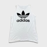 Vintage 90s Adidas Sleeveless Mens Medium White Athletic Tank Top