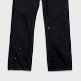 Levi's 501 Jeans Mens 36x30 Black Original Straight Leg Dark Wash Denim Pants