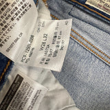 Levi's 501 Jeans Womens 28x32 Blue Original Fit Straight Distressed Medium Wash Denim Pants