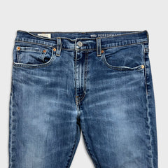 Levi's 512 Jeans Mens 34x32 Blue Slim Taper Leg Medium Wash Mid Rise Stretch Denim Pants