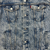 Levi's Type III Denim Jacket Mens Large Blue Acid Wash Western Trucker