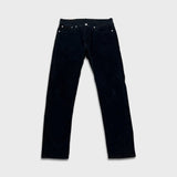 Levi's 502 Pants Mens 32x32 Black Corduroy Tapered Stretch Regular Fit Mid Rise