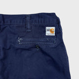 Carhartt Pants Mens 36x28 Blue Flame Resistant FR Relaxed Straight Workwear Twill