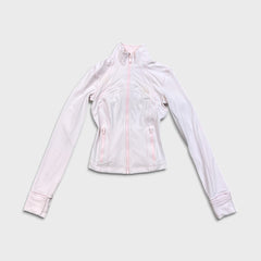 Lululemon Define Cropped Jacket Nulu Womens Size 2 Pink Full Zip Track Suit Top