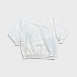 Vintage 90s Blank Sweatshirt Womens 3XL White Raglan USA Hanes Her Way