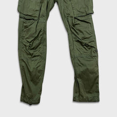 G-Star Raw Pants Mens 34x34 Green Rovic Zip 3D Straight Tapered Utility Cargo