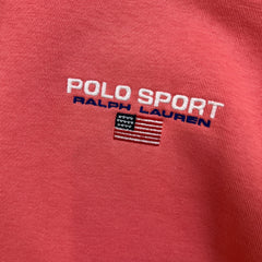 Polo Sport Ralph Lauren Hoodie Mens Medium Amalfi Red Hooded Sweater
