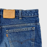 Vintage 90s Levi's 619 Jeans Mens 34x29 Blue Dark Wash Orange Tab Faded Denim Pants