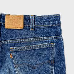 Vintage 90s Levi's 619 Jeans Mens 34x29 Blue Dark Wash Orange Tab Faded Denim Pants