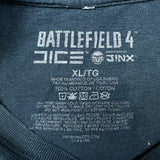 2013 Battlefield 4 T Shirt Mens XL Black Video Game Promo Graphic Short Sleeve Tee