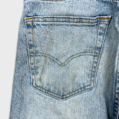 Levi's 501 Jeans Mens 31x32 Blue Original Fit Straight Distressed Denim Pants