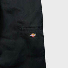 Dickies Pants Mens 30x30 Black Loose Fit Double Knee Workwear Baggy Trousers