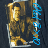 Vintage 1989 Randy Travis T Shirt Mens Small Black 8x10 Tour Single Stitch Band Tee