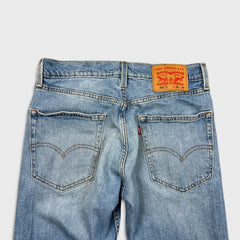 Levi's 551 Z Jeans Mens 30x32 Blue Straight Fit Light Wash Embroidered Logo Denim Pants