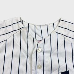 Vintage Majestic New York Yankees Jersey Mens Large White Sports MLB Baseball