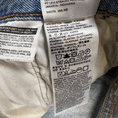 Levi's 502 Jeans Mens 34x33 Blue Regular Taper Fit Light Wash Faded Denim Pants