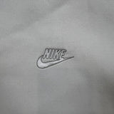 Vintage Y2K Nike Sportswear Sweatshirt Mens 2XL White Swoosh Full Zip Sweater