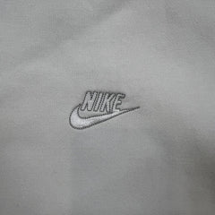 Vintage Y2K Nike Sportswear Sweatshirt Mens 2XL White Swoosh Full Zip Sweater