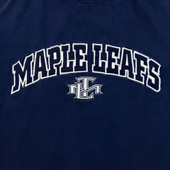 Vintage 90s Toronto Maple Leafs T Shirt Mens XL Blue Sports NHL Hockey Tee