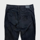 Levi's 314 Jeans Womens 32x30 Black Shaping Straight Dark Wash Stretch Denim Pants