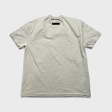 Fear of God Essentials T Shirt Mens Small Gray Rubberized Logo Short Sleeve Tee