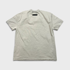 Fear of God Essentials T Shirt Mens Small Gray Rubberized Logo Short Sleeve Tee