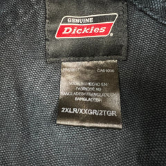 Dickies Overalls Mens Size 2XL Blue Bib Dark Wash Hammer Loop Workwear Denim