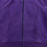 Lululemon Scuba Hoodie Womens Size 12 Purple Full Zip Sports Hooded Sweater