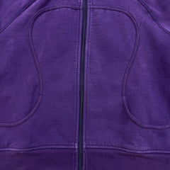 Lululemon Scuba Hoodie Womens Size 12 Purple Full Zip Sports Hooded Sweater