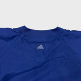 Vintage 90s Adidas Golf Jacket Mens Medium Blue Essentials 3 Stripe Windbreaker Bomber