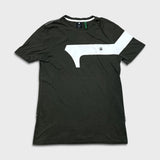 G-Star Raw T Shirt Mens Medium Green Graphic Crew Neck Short Sleeve Tee