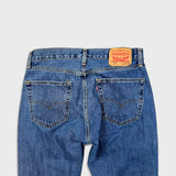 Levi's 505 Jeans Mens 33x30 Blue Regular Fit Straight Leg Medium Wash Denim Pants