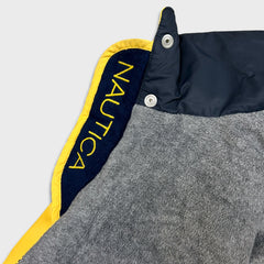 Nautica Jacket Mens Large Yellow NS-83 Full Zip Bomber Outdoor Coat
