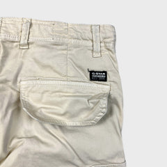 G-Star Raw Pants Mens 30x30 Beige Droner Relaxed Tapered Cargo Utility Trouser