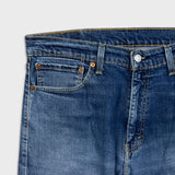 Levi's 505 Jeans Men 36x34 Blue Regular Fit Straight Leg Medium Wash Faded Denim Pants