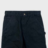 Carhartt B11 Pants Mens 34x32 Black Loose Straight Washed Duck Dungaree Workwear