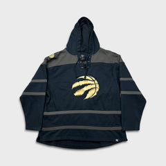 '47 Toronto Raptors Hoodie Mens 2XL Black Color Pop Pullover NBA Basketball