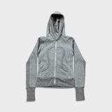 Lululemon Scuba Hoodie Womens Size 2 Gray Full Zip Sports Hooded Sweater