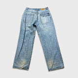 Vintage Ecko Unltd Jeans Mens 34x33 Blue Light Wash Relaxed Fit Baggy Y2K Denim Pants