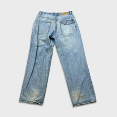 Vintage Ecko Unltd Jeans Mens 34x33 Blue Light Wash Relaxed Fit Baggy Y2K Denim Pants