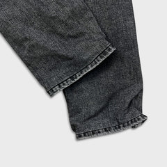 Levi's 505 Jeans Mens 32x26 Black Regular Fit Straight Leg Dark Wash Denim Pants
