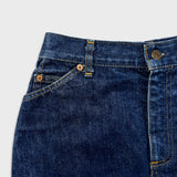 Vintage 70s Miss Levi’s Denim Skirt Womens 26x18 Orange Tab USA High Waist